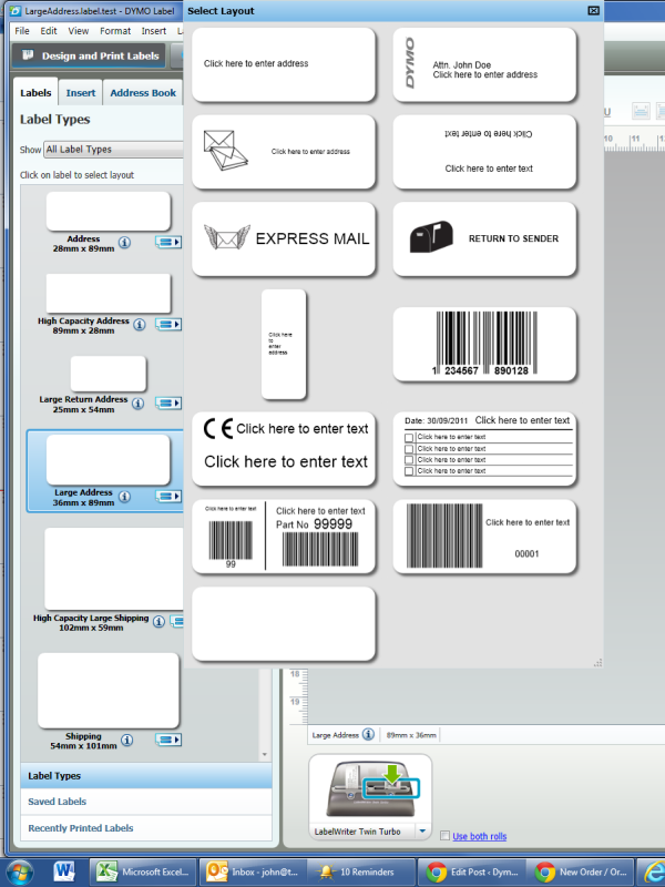 33 Dymo Label Templates For Word Labels For You